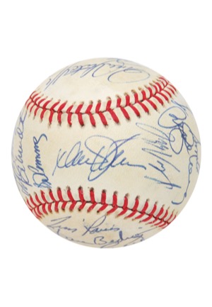 1988 National League All-Star Team-Signed Baseballs (7)(JSA • 6 HoFers • Hershiser LOA)
