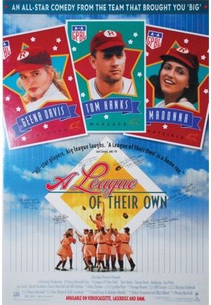 1992 "A League of Their Own" Multi-Signed One Sheet Poster (JSA)