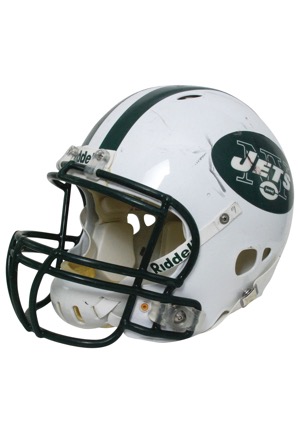 2009 Dustin Keller New York Jets Game-Used Helmet (Team COA)