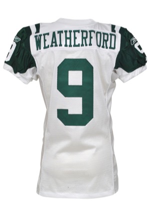 2009 Steve Weatherford New York Jets Game-Used Road Jersey (Jets COA)