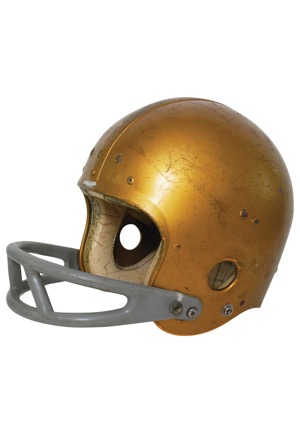 Circa 1970 University of Notre Dame Fighting Irish Game-Used Helmet Attributed to Tom Gatewood