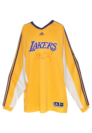 2009 Lamar Odom Los Angeles Lakers NBA Finals Worn & Autographed Shooting Shirt (JSA • PSA/DNA • DC Sports LOA • Championship Season)