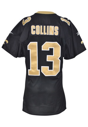 1998 Kerry Collins New Orleans Saints Game-Used Home Jersey