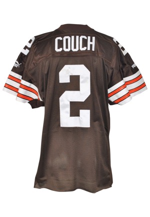 1999 Tim Couch Rookie Cleveland Browns Game-Used Home Jersey