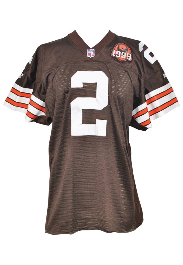 Lot Detail - 1999 Tim Couch Rookie Cleveland Browns Game-Used Home Jersey
