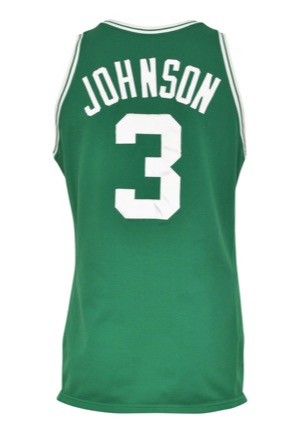 Circa 1987 Dennis Johnson Boston Celtics Game-Used Road Jersey