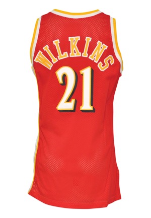 1993-94 Dominique Wilkins Atlanta Hawks Game-Used Road Jersey