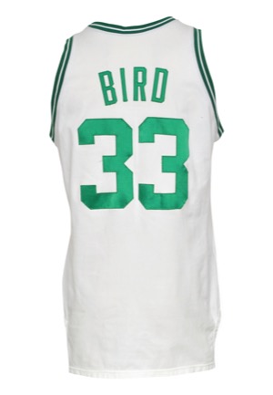 1986-87 Larry Bird Boston Celtics Game-Used Home Uniform (2)