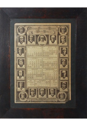 1911 Chicago White Sox "Chicago Examiner" Schedule Calendar
