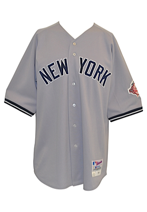 2003 Bernie Williams New York Yankees Game-Issued Road Jersey (Yankees Steiner LOA)