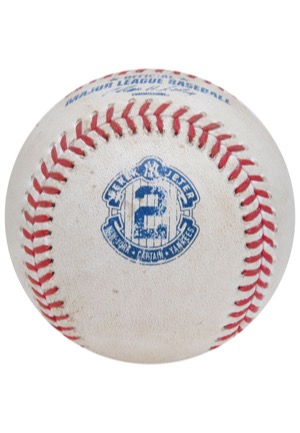 9/25/2014 New York Yankees Game-Ready Baseball (Jeters Last Home Game • Yankees-Steiner LOA • MLB Hologram)