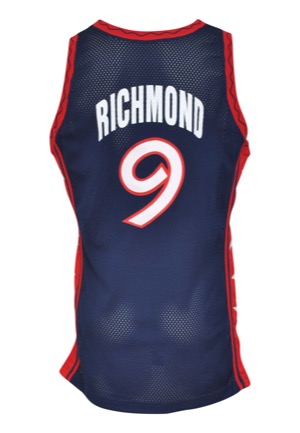 1996 Mitch Richmond Team USA Olympics Game-Used Road Jersey (Gold Medal Team)
