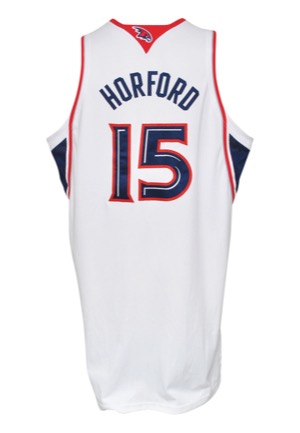 2007-08 Al Horford Rookie Atlanta Hawks Game-Used Home Jersey (Hawks LOA)