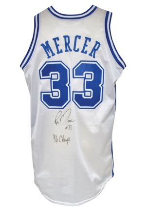 1995-96 Ron Mercer University of Kentucky Wildcats Game-Used & Autographed Home Jersey (JSA • Championship Season)