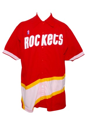1987-88 Houston Rockets Worn Warm-Up Jacket Attributed to Hakeem Olajuwon