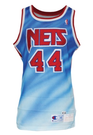 1990s Derrick Coleman New York Nets Deadstock Basketball Jersey
