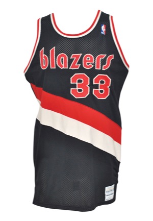 1986-87 Steve Johnson Portland Trail Blazers Game-Used Road Uniform (2)