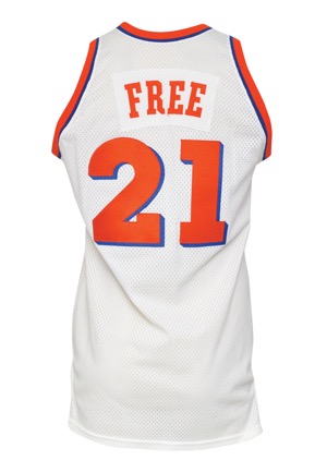 Early 1980s World B. Free Cleveland Cavaliers Game-Used Home Jersey