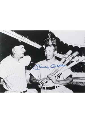 Mickey Mantle Autographed "Triple Crown" 11x14" Photo (JSA)