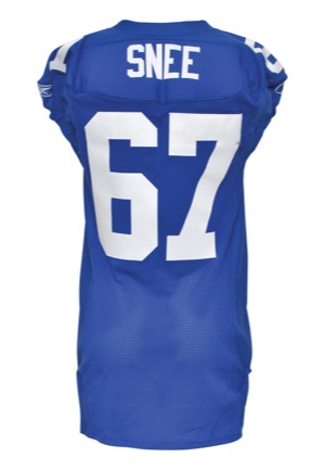 2004 Chris Snee Rookie New York Giants Game-Used Home Jersey (Team COA)