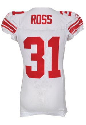 2007 Aaron Ross Rookie New York Giants Game-Used Road Jersey (Championship Season)