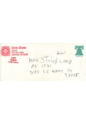 7/16/1995 Charles Manson 9-Page Handwritten Letter (JSA)