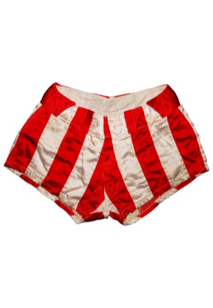 1960s Harlem Globetrotters Game-Used Shorts (Repairs)