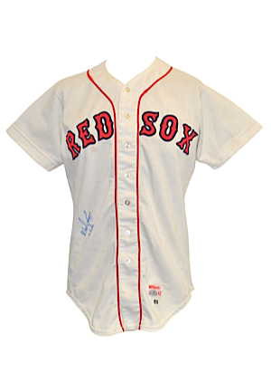 1983 Wade Boggs Boston Red Sox Game-Used & Autographed Home Jersey (JSA • Rare Early Example • AL Batting Champion)