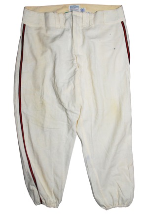 1950s-70s MLB Game-Used Home Flannel Pants (6)