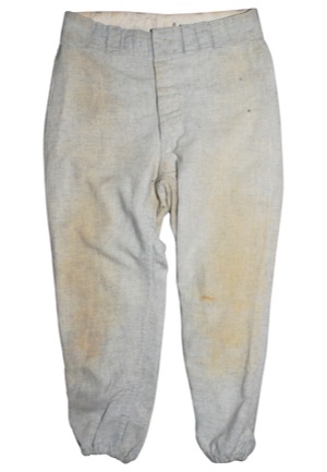 1950s-70s MLB Game-Used Road Flannel Pants (8)