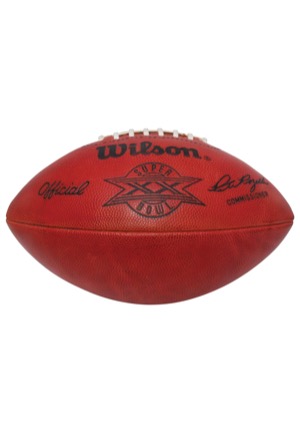 1/26/1986 Chicago Bears vs. New England Patriots Super Bowl XX Game-Used Football