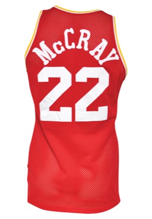 1987-88 Rodney McCray Houston Rockets Game-Used Road Jersey