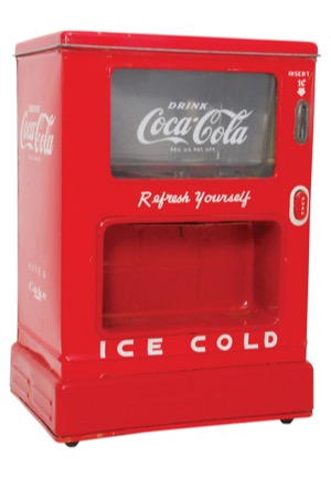 Vintage 1950s Linemar Coca-Cola Bank Dispenser