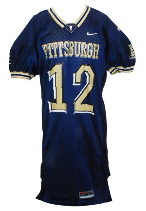 Early 2000s Rob Rutherford University of Pittsburgh Panthers Game-Used Home Jersey