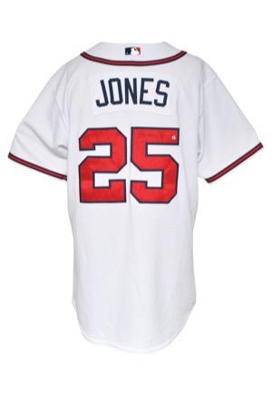 9/29/2006 Andruw Jones Atlanta Braves Game-Used & Autographed Home Jersey (JSA • Jones LOA • MLB Hologram)