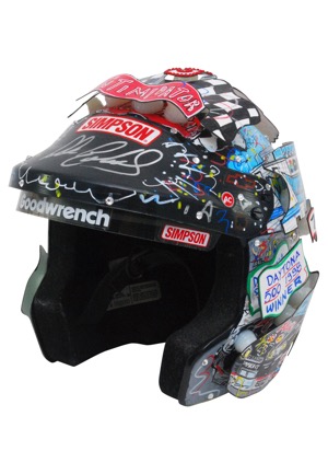 Dale Earnhardt Sr. Signed Charles Fazzino Art Racing Mini-Helmet (JSA)