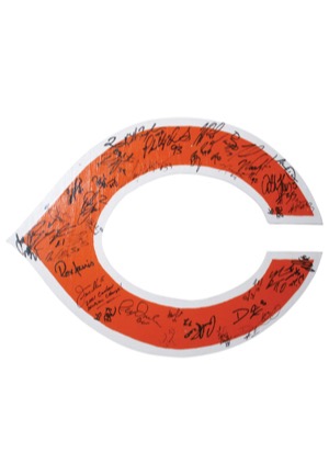 2001 Chicago Bears Team-Signed Logo That Hung at Soldier Field (JSA)
