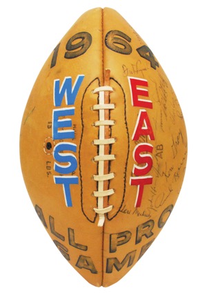 1964 NFL East-West All-Pro Game Multi-Signed Football (JSA • Sourced from Ken Gray)