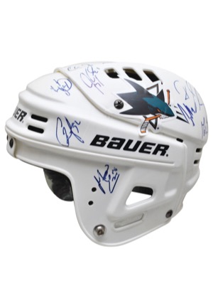 2010 San Jose Sharks Team-Signed Helmet (JSA)