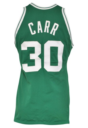 1980-81 M.L. Carr Boston Celtics Game-Used Road Uniform (2)(35th Anniversary Patch)