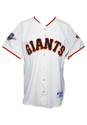 2002 Trey Lunsford San Francisco Giants World Series Game-Issued Home Jersey