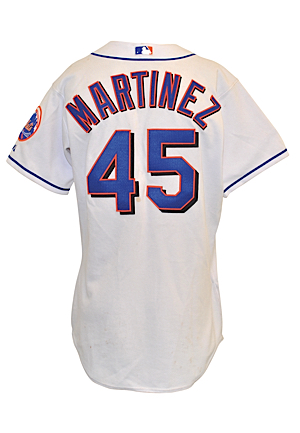 2005 Pedro Martinez New York Mets Bench-Worn Home Uniform (2)