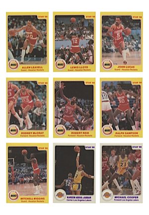 1985-86 Star Basketball Cards Complete Set (172)