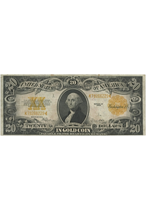 Series 1922 $20 Large-Size Gold Certificate