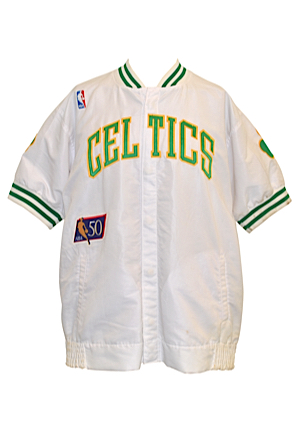 1996-97 Dee Brown Boston Celtics Worn Warm-Up Jacket