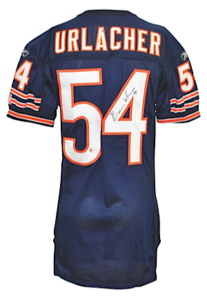 2005 Brian Urlacher Chicago Bears Game-Used & Autographed Home Jersey (JSA • Defensive PoY)