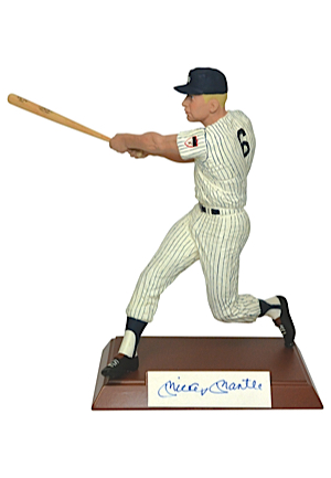 Mickey Mantle Limited Edition Autographed Salvino Collection "Rookie" Figurine (JSA • Salvino COA • New Old Stock)