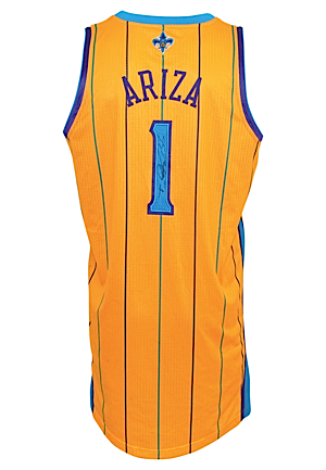 2010-11 Trevor Ariza New Orleans Hornets Game-Used & Autographed Home Jersey (JSA)