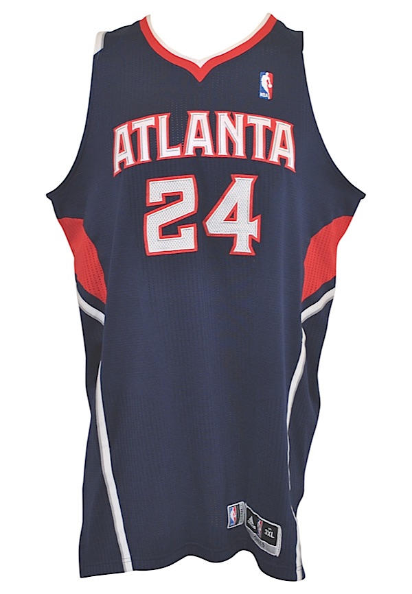 Marvin Williams Signed Atlanta Hawks Custom Style Jersey (Beckett