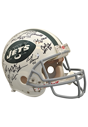 1969 New York Jets Team-Signed Throwback Helmet (JSA • Steiner Sports COA)